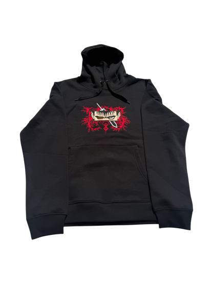 Sweat à capuche Noir unisexe brodé - Guts / Berserk